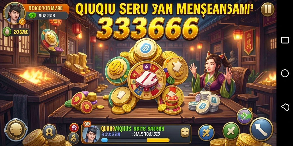 Tampilan menarik saat bermain QiuQiu di 333666.
