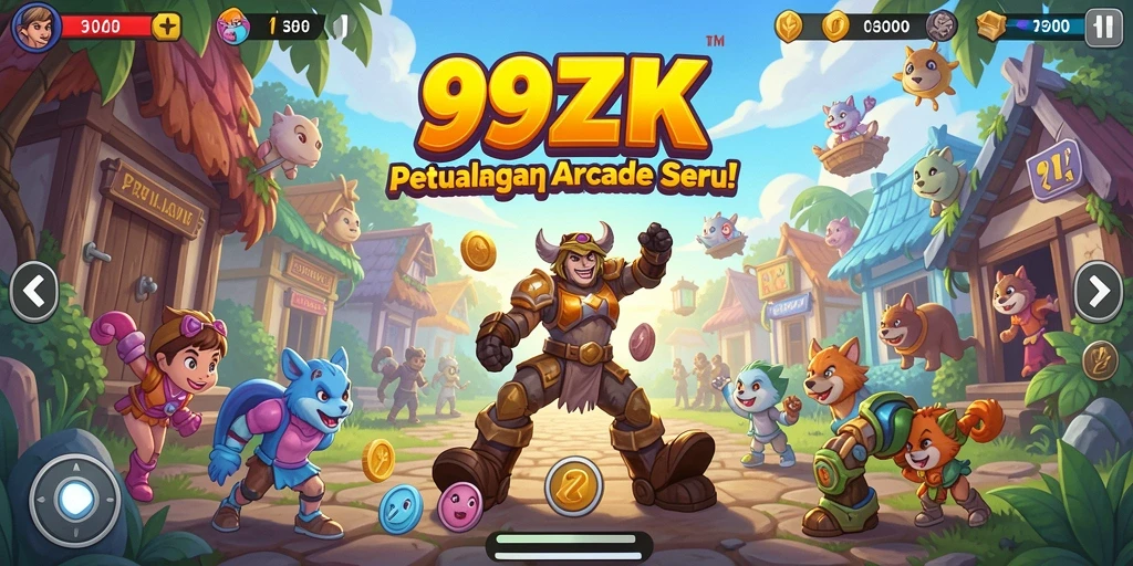 Tampilan gameplay 99ZK yang seru dan menantang.