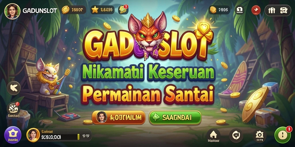 Screenshot GADUNSLOT menampilkan gameplay santai yang mengasyikkan.