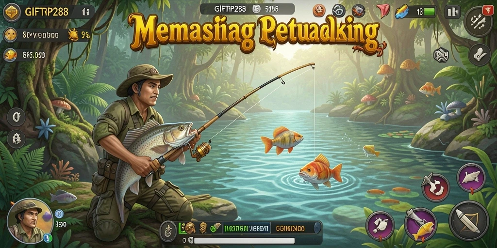 Tampilan gameplay memancing seru di GIFTRP288.