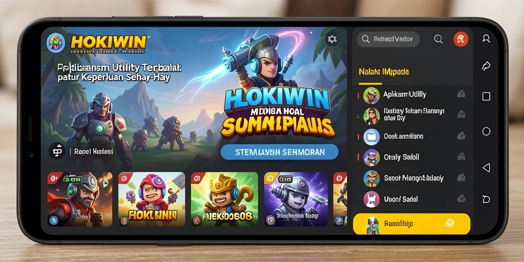 Tampilan antarmuka HOKIWIN yang ramah pengguna dan intuitif.