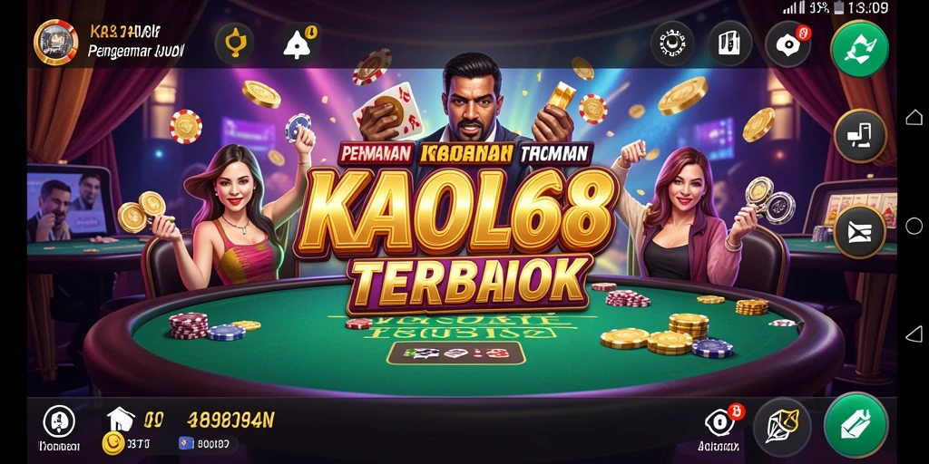Screenshot KAOL68 yang menunjukkan permainan Kasino yang mendebarkan dan interaktif.