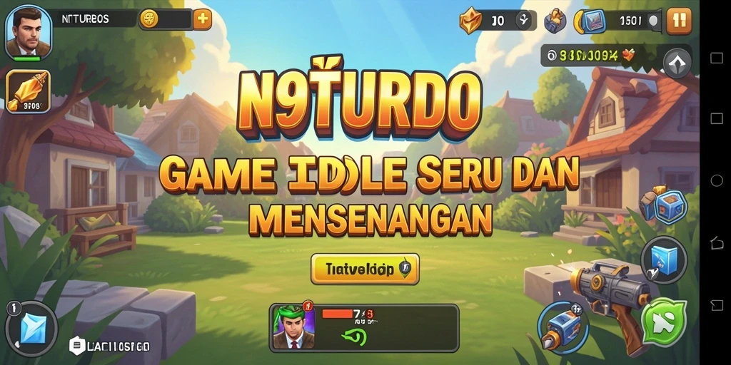 Screenshot N9TURBO menampilkan gameplay Idle yang menarik dan interaktif.