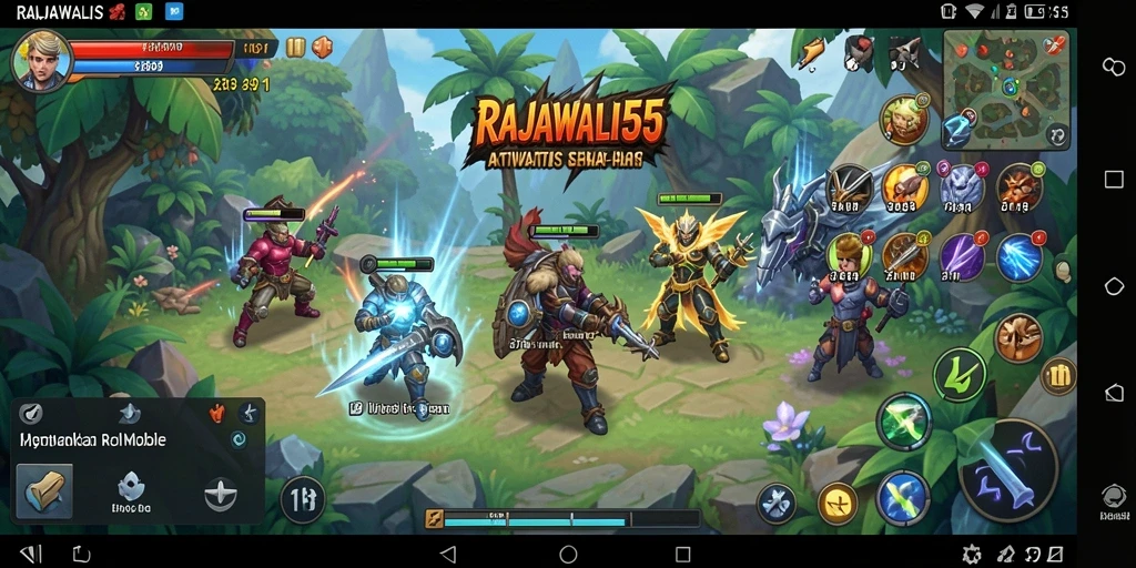 Tampilan antarmuka aplikasi RAJAWALI55 yang modern dan fungsional.