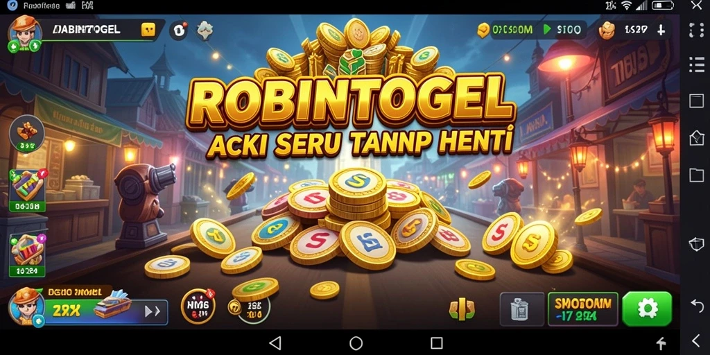 Gameplay ROBINTOGEL yang penuh aksi dan tantangan seru.