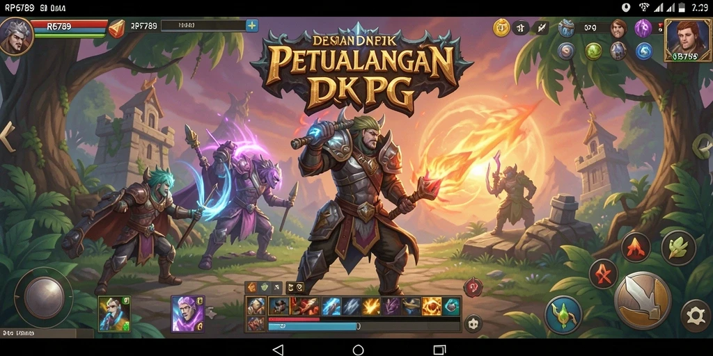 Tampilan gameplay RP6789 dengan karakter penuh aksi.