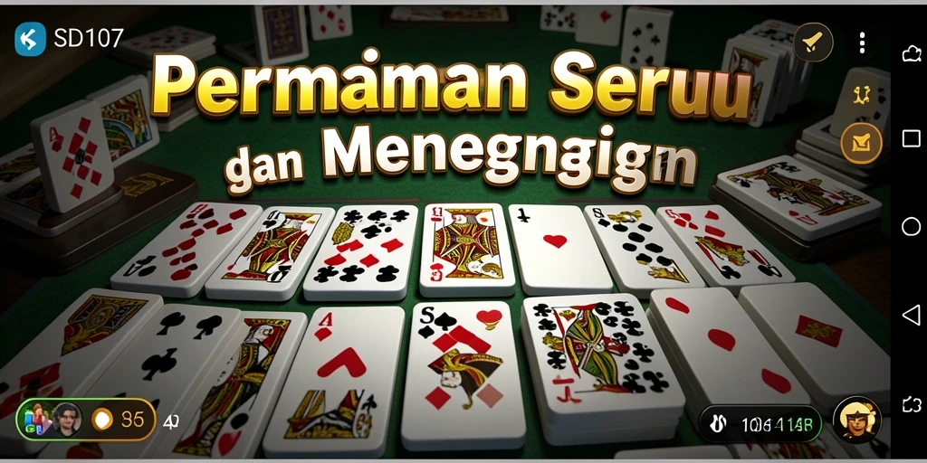 Tangkapan layar utama SD107 menampilkan gameplay Domino yang menarik.