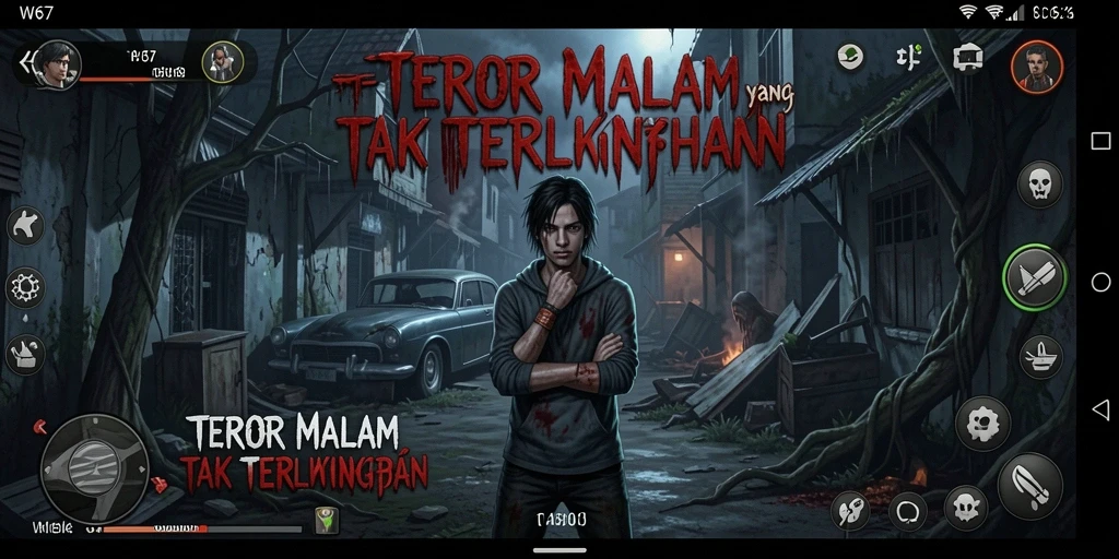 Tampak atmosfer mencekam saat menjelajahi dunia Horror W67.