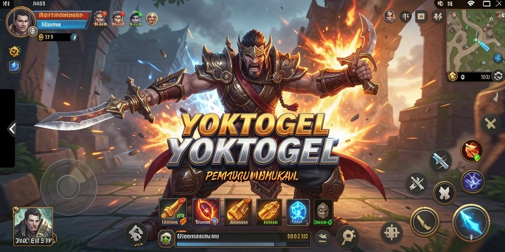 Tampilan gameplay YOKTOGEL yang mendebarkan di arena pertarungan.
